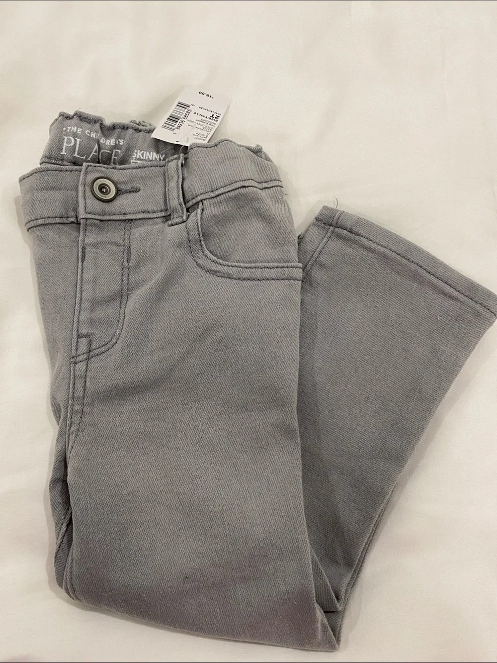 Toddler Boy Grey Stretch Slim Jeans